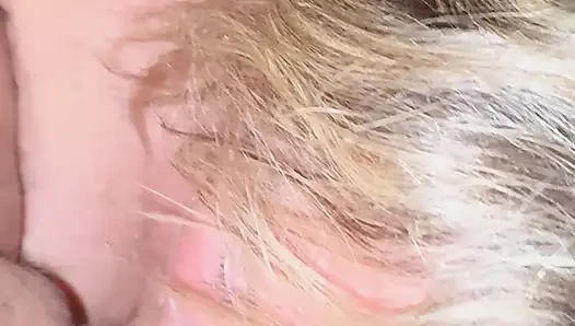 Mature Queen Sucks Cock and it Turns To Mutual Masturbation and Toe Sucking