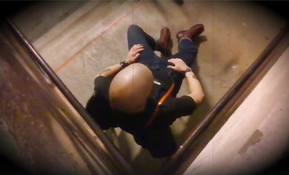 SKINHEAD jerking off