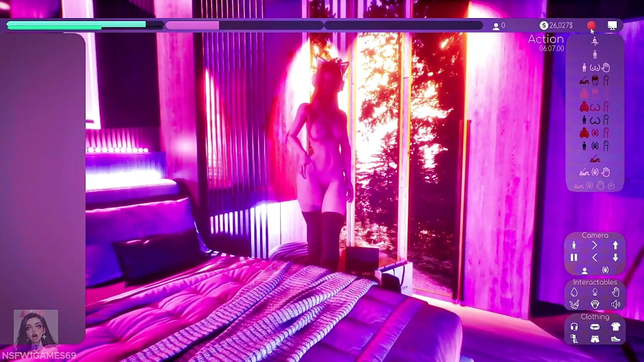 Cams simulator with hot E Girl