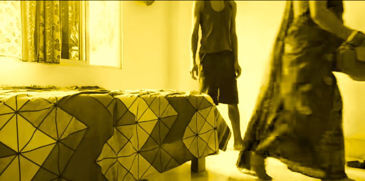 Young devar Fucks Hot Bhabi Sweet Tight Pussy When she is folding sarees at home.