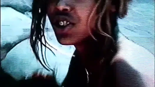 Pretty black lesbians pussy licking in the swimming pool