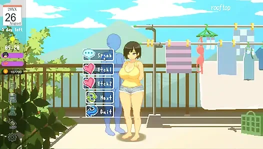 Хентай игра - секс с горячей грудастой женщиной