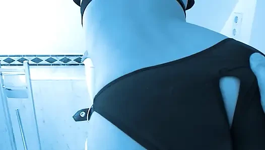 German Domination Scene - Blonde in Fetish Gear