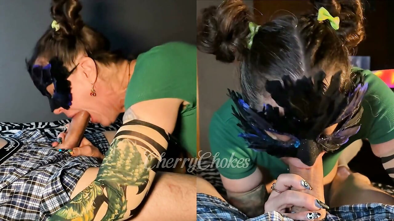 Stepmom Is Using Stepson as Her Own Personal Porn Model to Make Her Deepthroat Videos.
