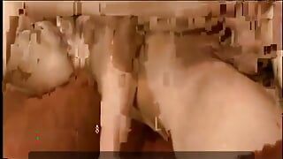 Dude Fucks Two Dirty Whores in His Living Room
