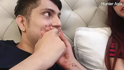 In Absence of Boyfriend Stepsister Allow Stepbrother to Fuck Her