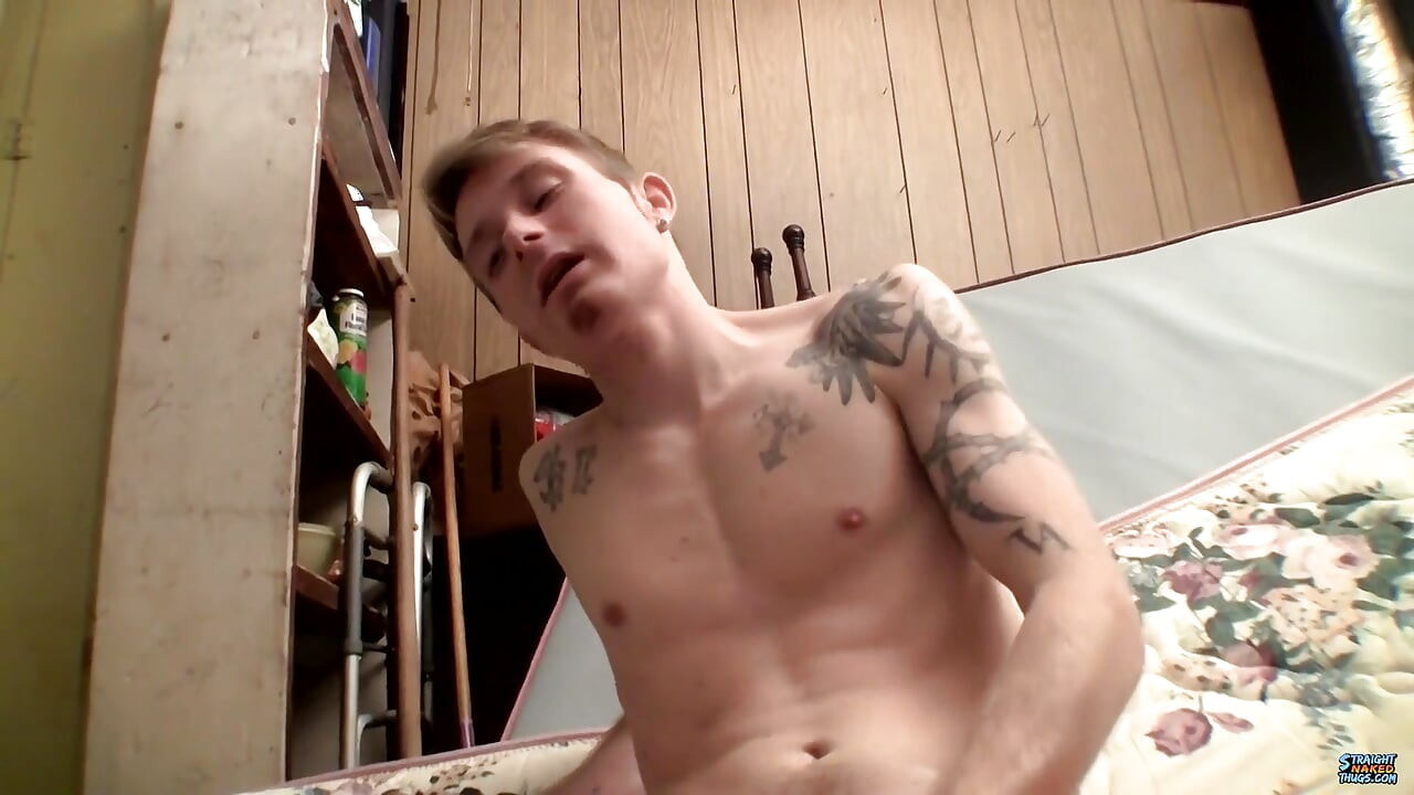 Billy strokes his str8 boy boner