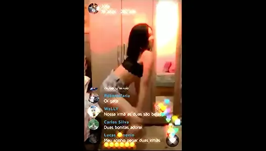 young brazilian girl dancing sexually on camera