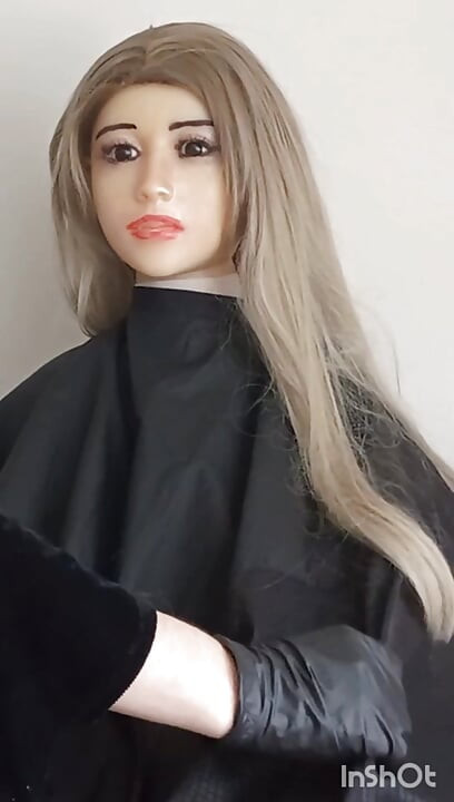 Azijska tpe seks lutka za sve namjene modeliranje frizerskog ogrtača gola