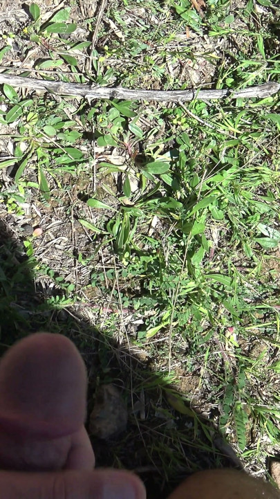 OMG!!! Real voyeur runs away after I start pissing from my hairy pussy | Clip 1