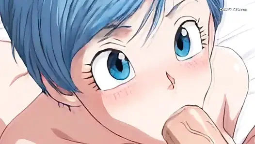 Идеальные губы Bulma, обернутые вокруг его члена - медленно, глубоко, страстно - Сгенерированно ИИ