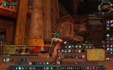 World of Warcraft обнаженный танец ночных эльфов