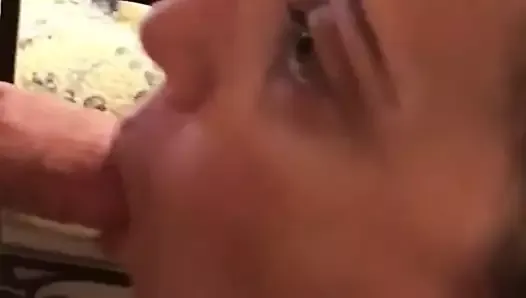 Allison sucking neighbor's cock again