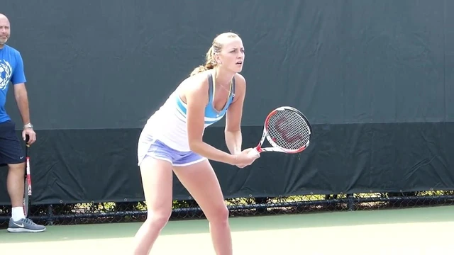 Petra Kvitova practice