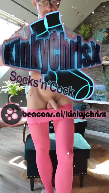 KinkyChrisx - mavi veya pembe külotlu çorap