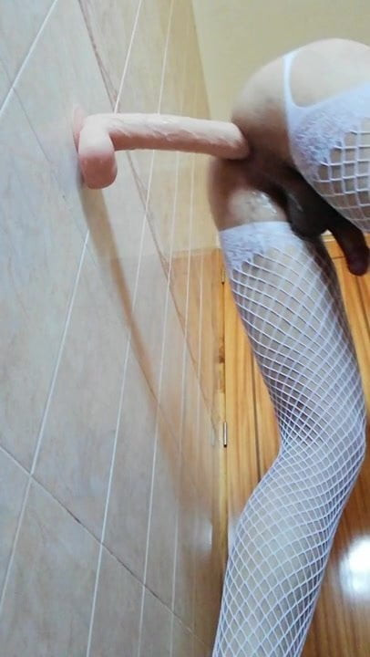 Big dildo fucking my ass