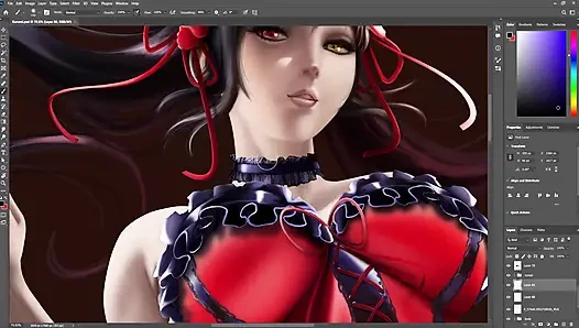 Kurumi timelapse sfw date a live