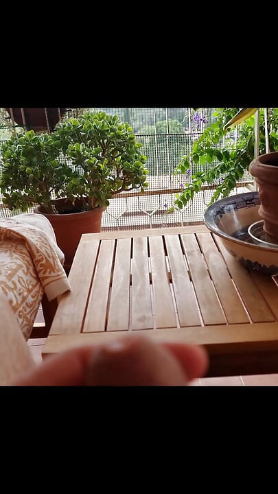 Outdoor Handjob of Nice Big Italian Cock