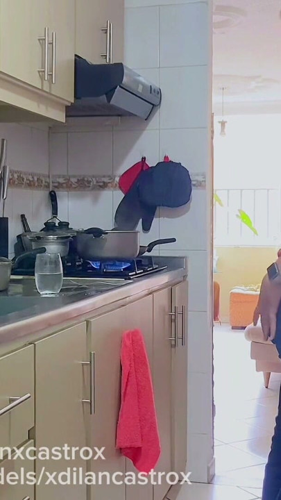 I FUCK MY TEENAGE STEPBROTHER BAREBACK IN THE KITCHEN OF OUR HOUSE AND CUM INSIDE HIS TIGHT YOUNG ASS | Clip 1