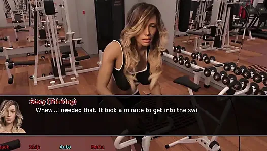 Ofis karısı #9: Stacy oyuncağıyla oynuyor