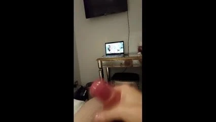 Masterbating in Hotel Room.