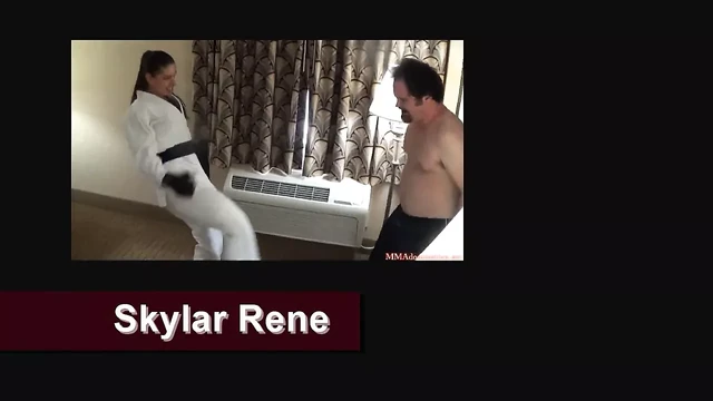 Sexy Girls Mixed Karate Fighting - Female Submission