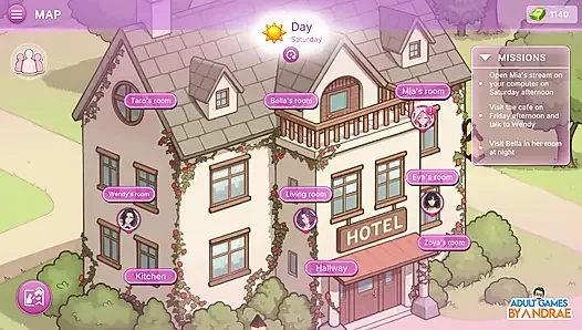 Sex Apartment 2: Grand Hotel Gameplay Teil 3 - Mia Macht Eine Privatshow Mit Taro