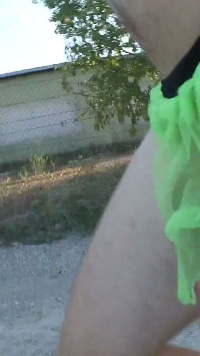 My thong rips while running and I get caugh nude by a cyclist | Clip 1