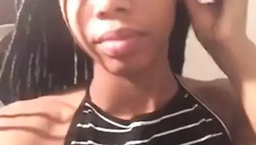 Black Girl Showing Boobs