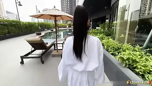 JohnTronX - Underwater sex with a gorgeous big-booty Thai amateur