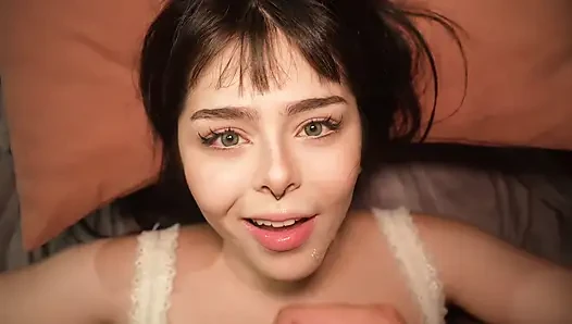 My STEPDAUGHTER Deepthroats me for the FIRST TIME