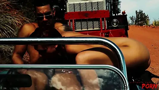 Jayme Janes Heats Up The Desert With Sex And Cum Swallowing