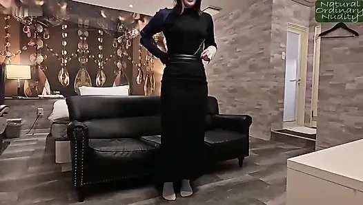 Gece vardiyasından sonra - ilk hamleyi o yapar ve hızlı bir rahatlama arar.