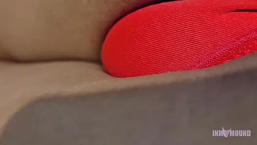 My stepbrother caught me looking for hard dicks and I let him play with my panties. - Inmymound