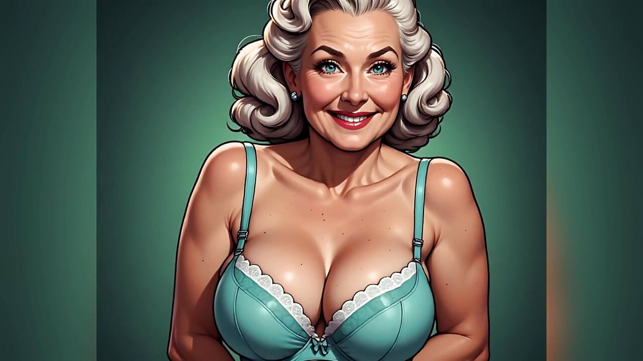Retro Pinup Bra and Panties Art