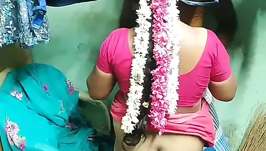 Тамильская домохозяйка занимается сексом с сельским пареньком