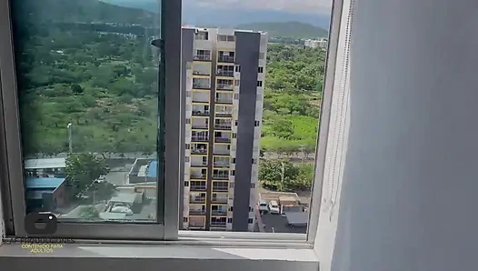 My stepsister catches me masturbating and lets me take away my desire by her for her big