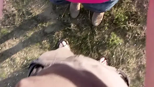 Si rambut cokelat toket kecil mengambil semuanya