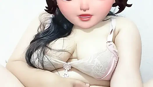 Beautiful woman with big teases solo masturbation