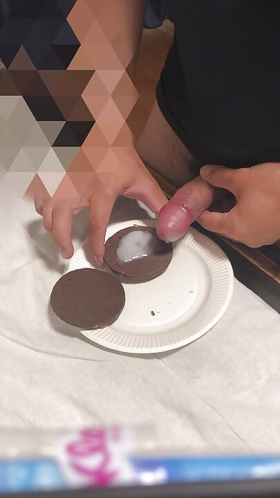 Ejaculate and eat chocolate cake