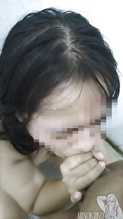 High School Girl Sucks Her Teacher's Cock in the Toilet Behind the School For Better Grade - Minokiiko