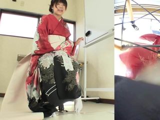Sottotitolato kimono giapponese pipì, fallimento della disperazione in hd