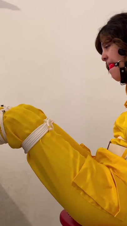 April O'neil Barefoot and Tickled