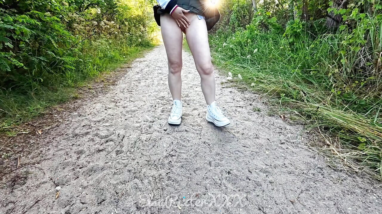 My Thrilling Walk Without Panties Through the Park and Across the Ferry - the Fresh Air on My Naked Skin Was Pure Delight.
