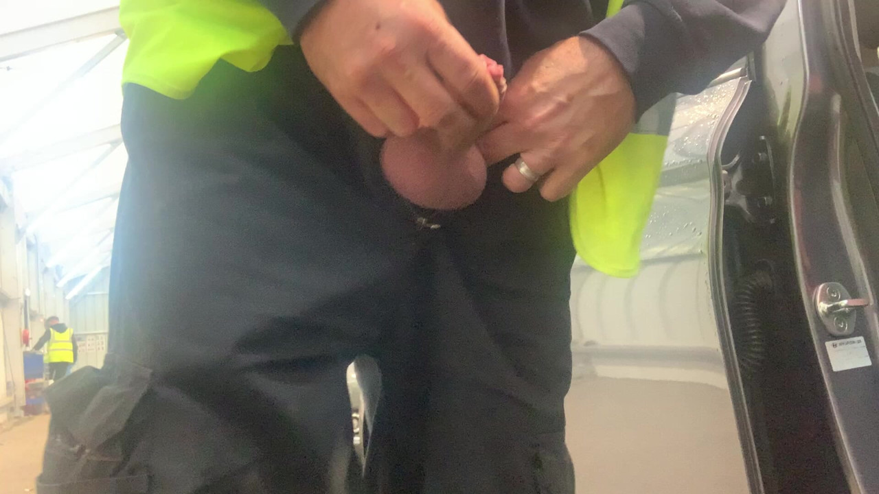 Pissing at work for fun!
