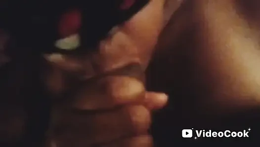 Blindfolded Thot Sucking