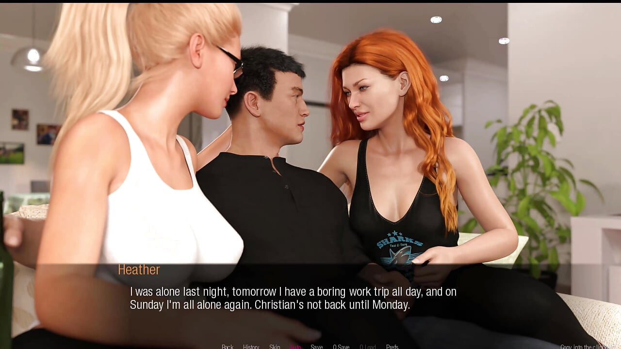 Jessica O'Neil #9 - 수영장에서 서로 즐기는 제시카와 샤니를 지켜보는 Conner