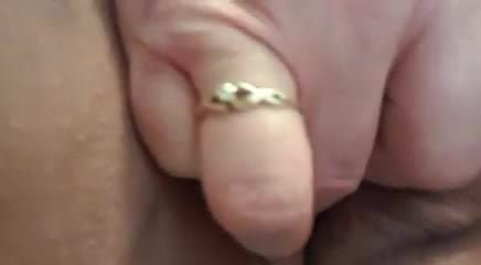 52 years old chubby fingers herself