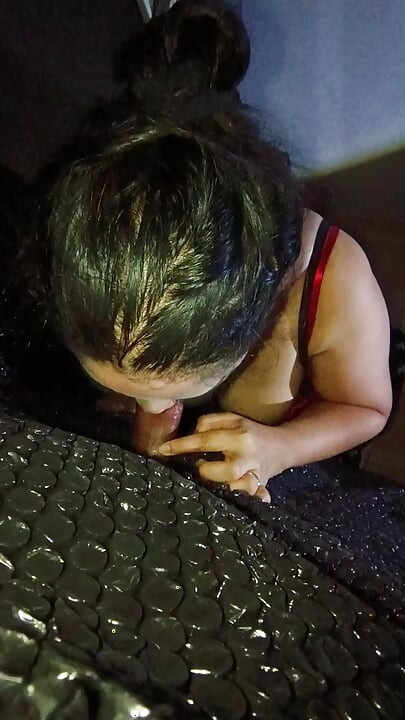 My Wife Experience Sucking Cock Of My Friend In to The Mini Glory Hole