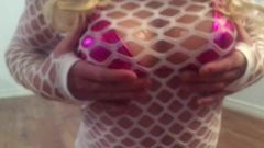 Misty Cane Tits & Ass in Chastity
